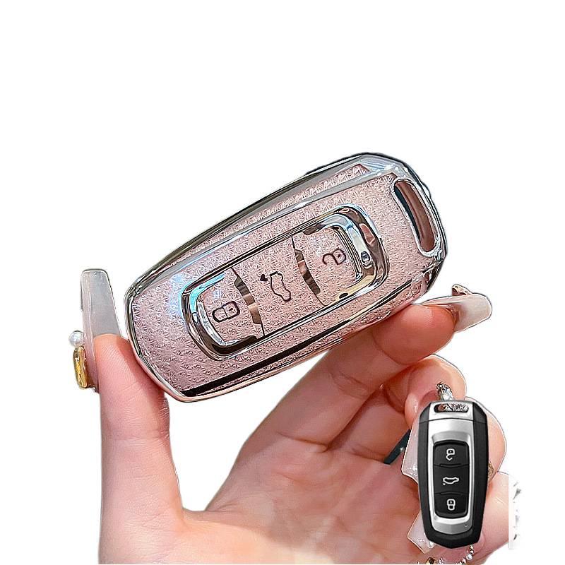 Geely Car Key Case for Binyue, Boyue, Emgrand GL, Binrui, Borui, Xingrui, Xingyue - Girl's Buckle Shell