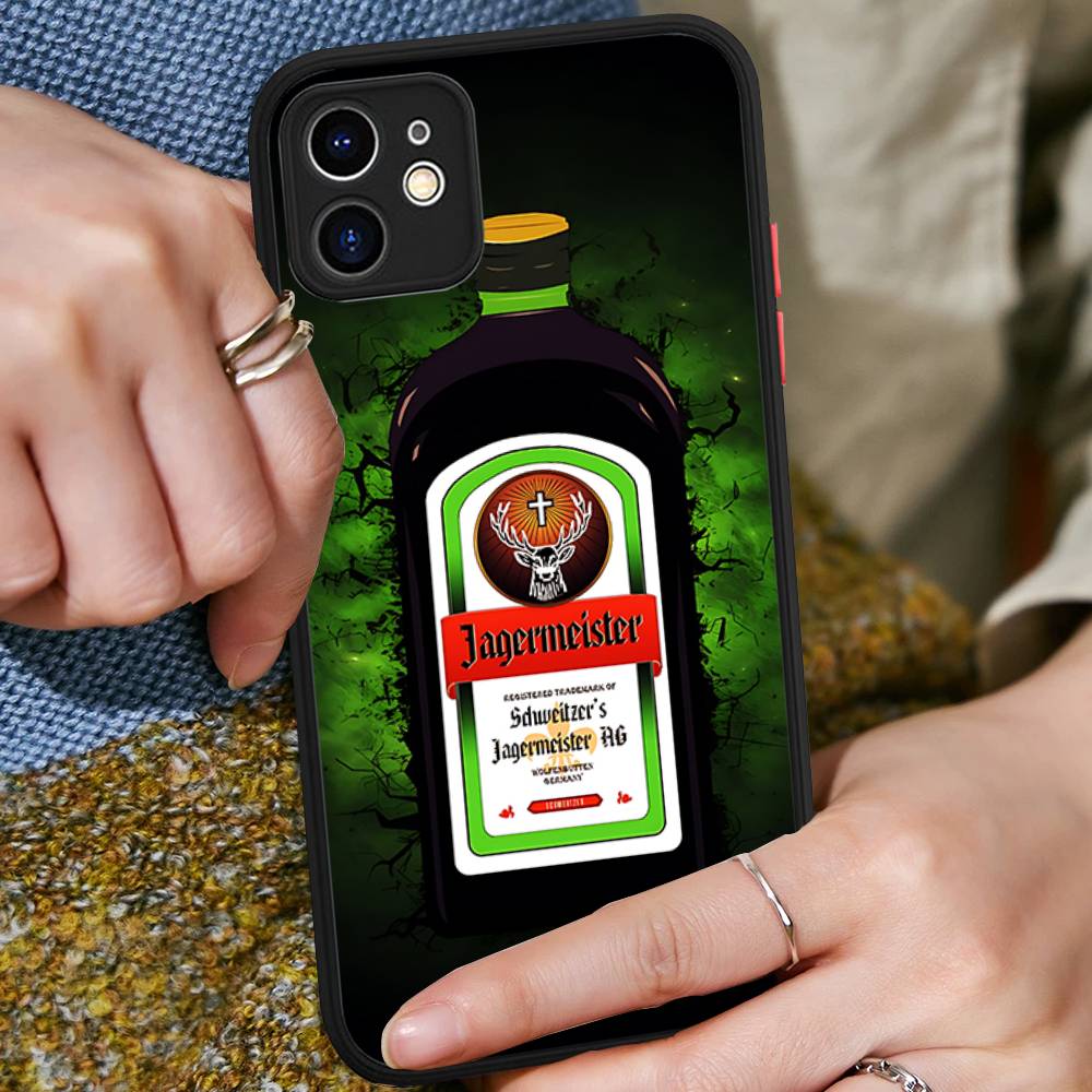 Heißes J-JaegermeisterS Handyhülle Für iPhone 16 15 14 11 12 13 Pro Max Plus 12 XS Max Rückabdeckung Mattes Case