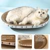 1/2 PCS Cat Scratching Board Nest Combo Wear-resistant Corrugated Cardboard Oval Design Protect Furniture Pet Toy Accessory