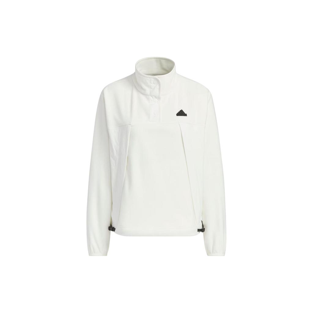 Adidas City Escape Loose Fit Sweatshirt Jackets & Coats Women's Jade White JE8582