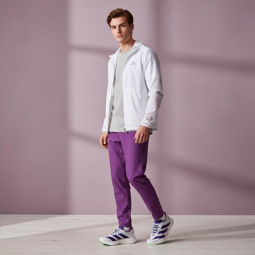 adidas Adizero Adios Pro 4 Core White Purple Lime Burst Men Sneakers Collegiate-Purple JR1656