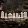 3D Printed Graves for Models 10Pcs Mini Tombstone, Unpainted Gravestone Model Kit, Micro Cemetery Detailed Crafts Diorama Accessories, Halloween