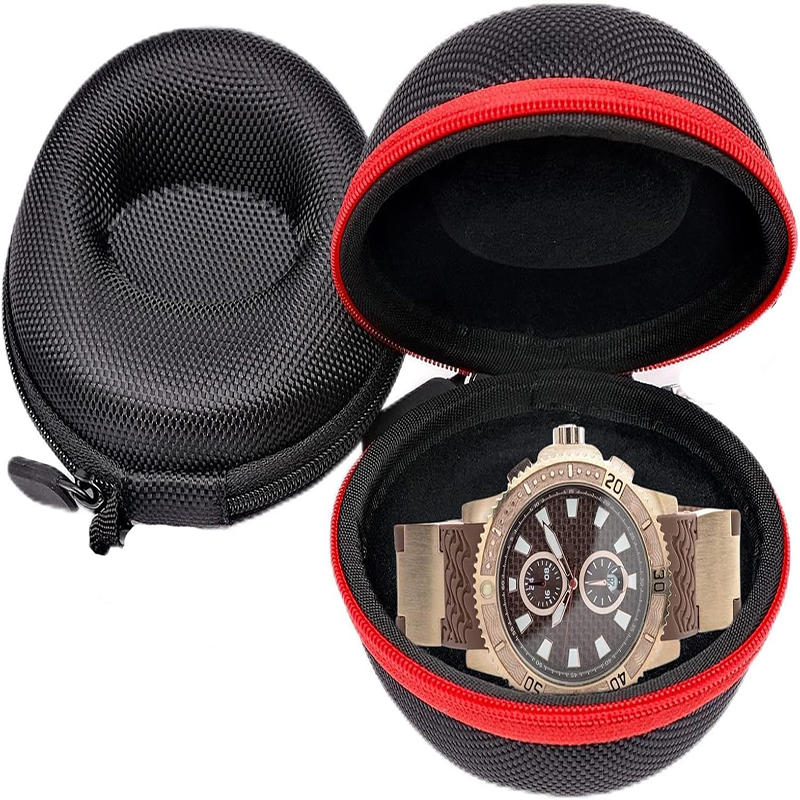 Portable Watch Travel Case Waterproof Watch Holder Zippered Smartwatch Single Watch Organizer EVA Watch Storage Box
