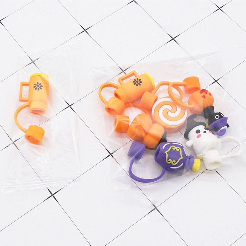 10mm Splash-proof Straw Cap Halloween Straw Stoppers New Straw Tips Cover
