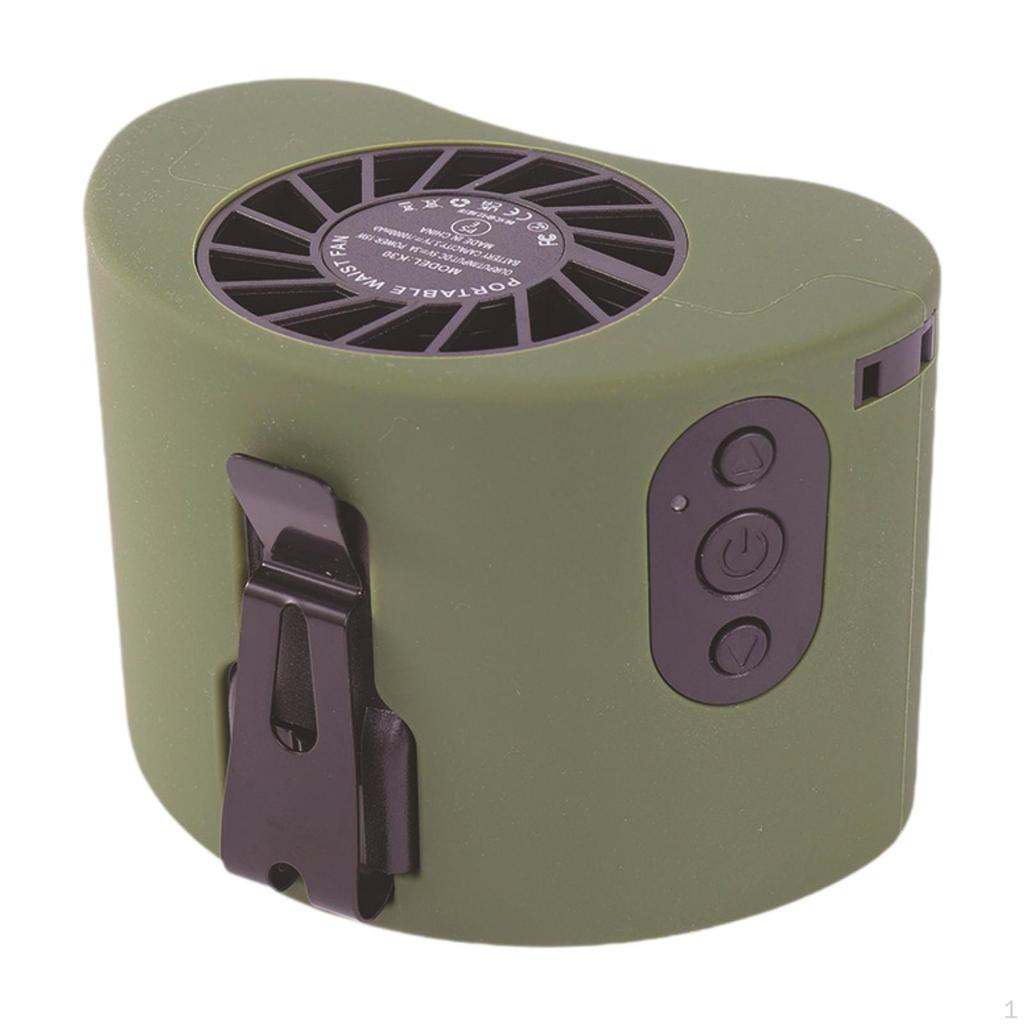 Clip on Waist Fan Electric Sturdy Max 24H Working Time 15W Hanging Neck Personal Shirt