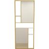 Modern Nordic Glass Partition Screen with Iron Art and Stainless Steel Washstand for Luxury Living Room and Entryway