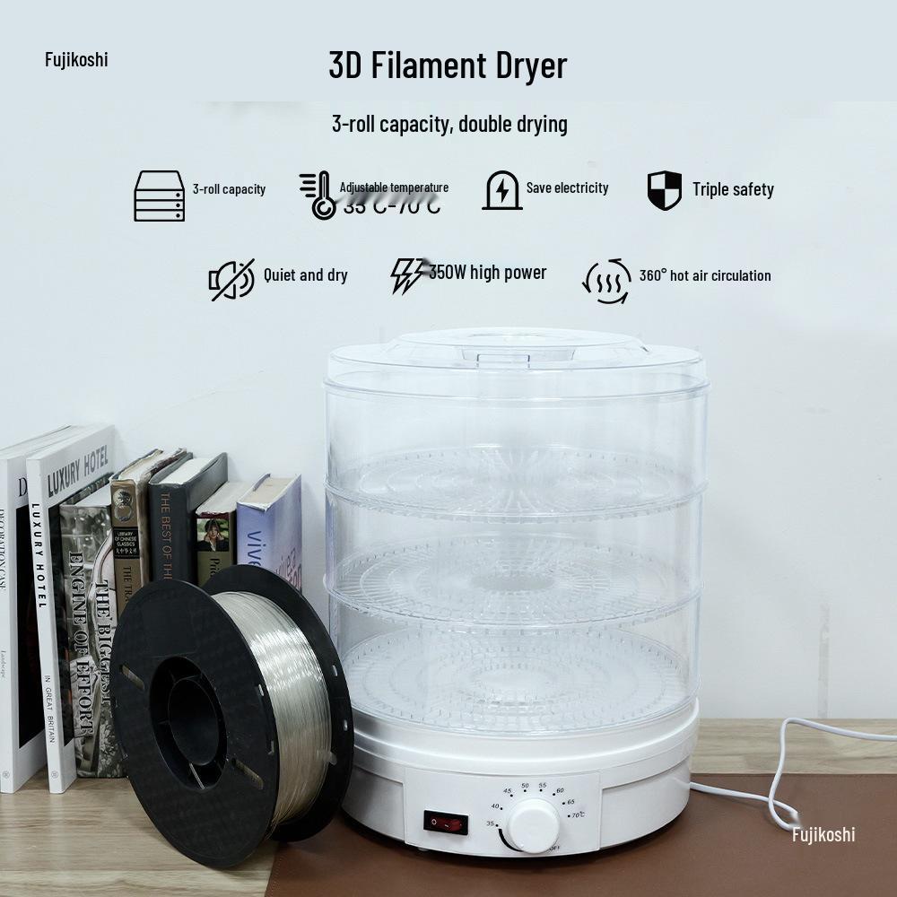 3D Printer Filament Dryer: Moisture & Dust-Proof PLA ABS PETG Air Dryer with Constant Temperature Control