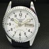 JAPAN VINTAGE REFURBISHED SEIKO 5 AUTOMATIC 6309A MENS WHITE WATCH a441589-1 Sk-a441589