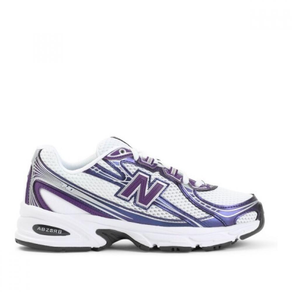 

New Balance White And Purple 740 Mesh Cushioning Sneakers U740cg2 Purple US5.5