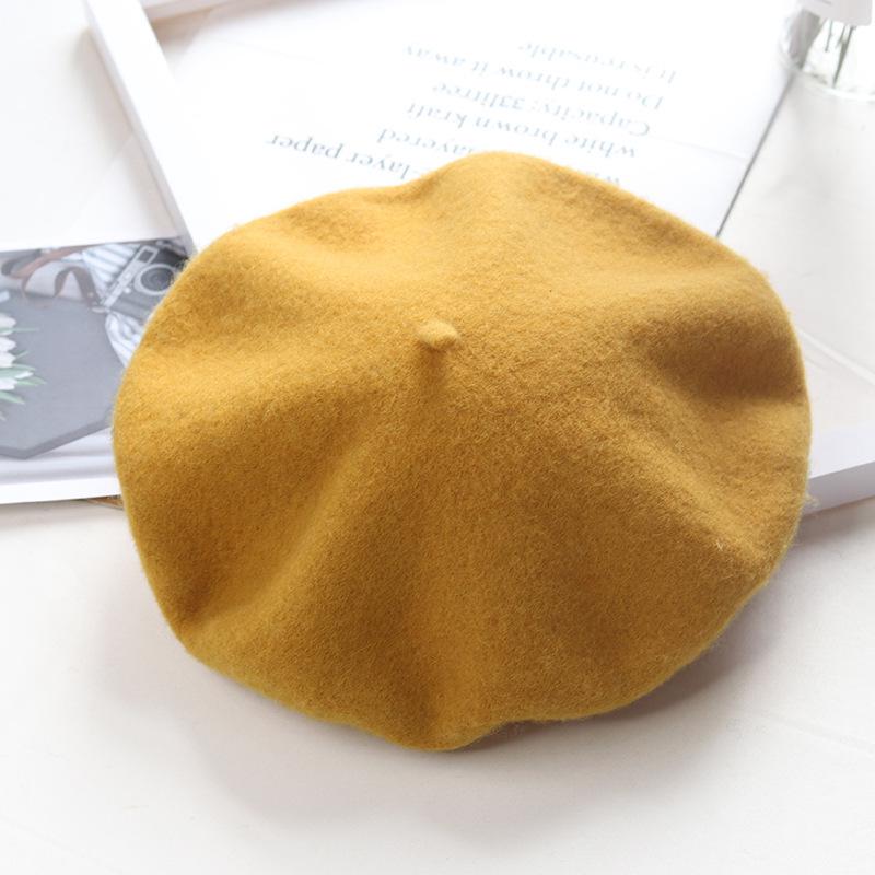 High-Quality Wool Felt Women's Beret – Versatile for Outings & Photos, In Stock