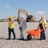 3 Pieces Construction Worker Figures Detailed Diorama Tiny Scale Model People for Hobbyists,