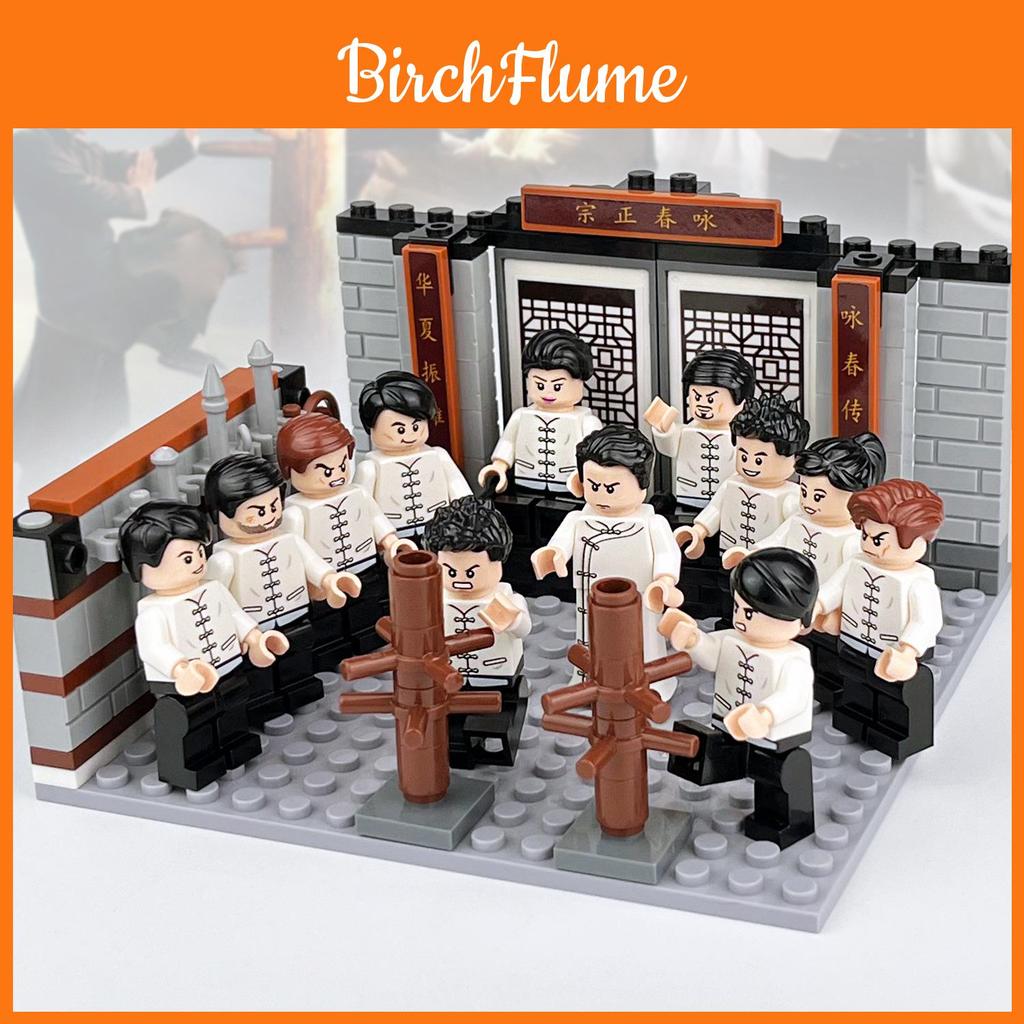 Stavebnice Wushu bojových umění s mini figurkami pro děti a sběratele