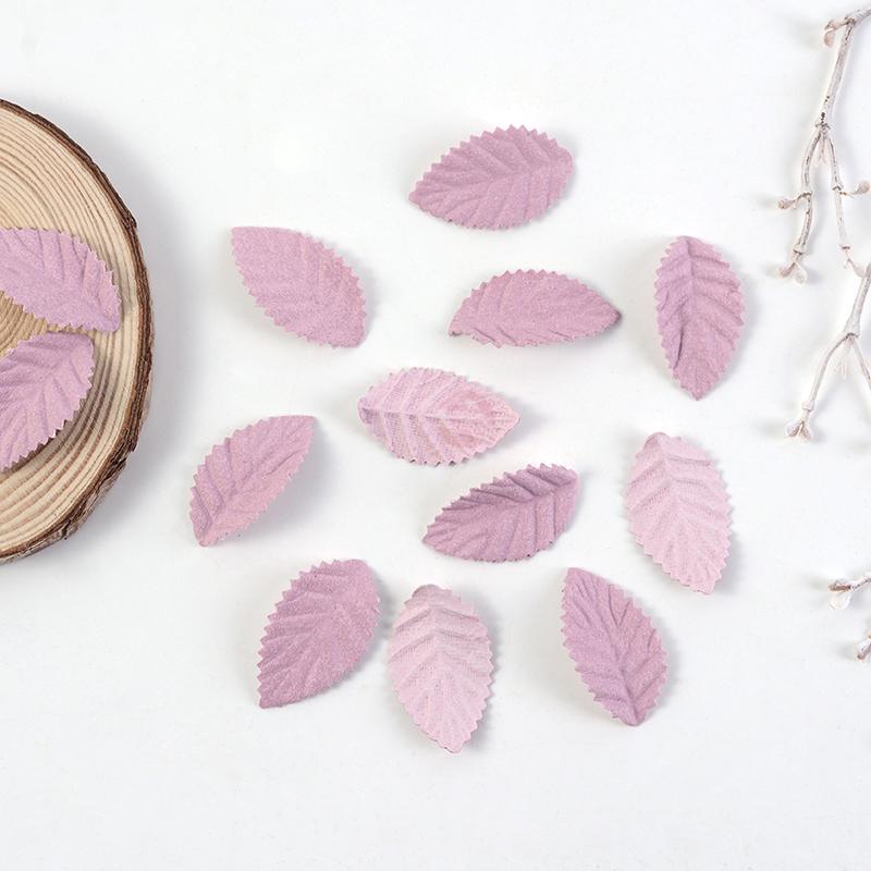 30Pcs 4CM Tree Leaf Artificial Flower Leaves For Home Wedding Decoration 2025 Fall Wreath Garland Bookmark Decor DIY Accessories