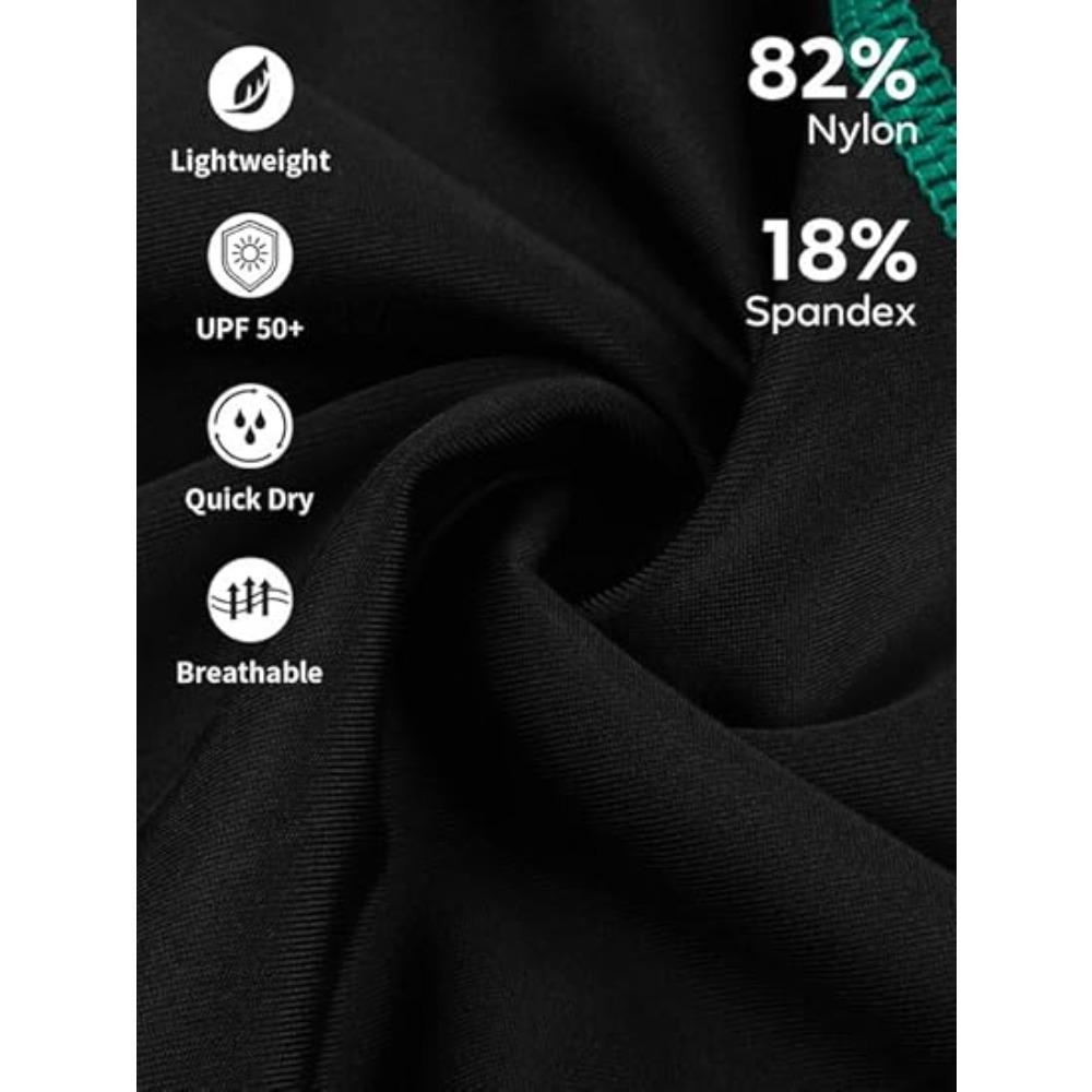 CHARMLEAKS Womens Athletic One Piece Swimsuits with Built in Bra Front Zip Modest Boyleg Bathing Suit