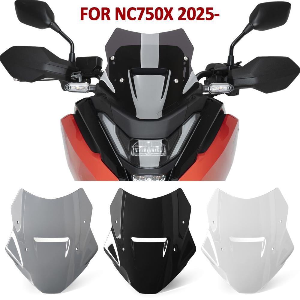 New Motorcycle Accessories Windscreen Windshield For Honda NC 750X NC750X NC 750 X 2025 2026 Wind Shield Screen Protector Parts