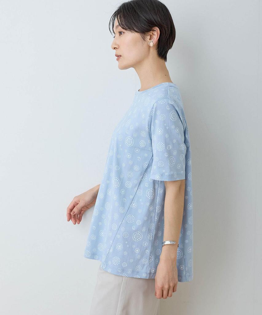 DECOY Drink Dot Logo Print 491178 Navy [Chilled] [UV Protection] [Tomomasu Collaboration] T-Shirt Women's Women's