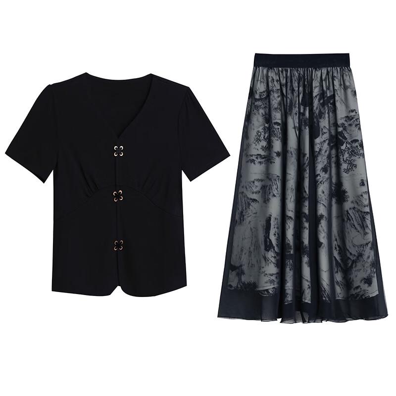 Chic Floral Two-Piece Dress Set