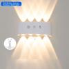 Dual Up Down Lighting PIR Motion Sensor Wall Lamp Waterproof Sconce Light  Bedside Lighting