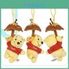 Ornamento Pendente de Pelúcia Original do Bebê Winnie the Pooh da Disney com Três Olhos Fofo Desenho Animado Pingente de Bolsa
