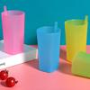 360ml/380ml halmkopp glatt kant Stor kapasitet Lekkasikker Barn Barn Spedbarn Baby Sip Cup Studenter