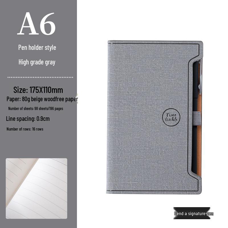 A5 Hardcover Notebook with Pen Loop, 2025 Diary, B5 Notebook, and A6 Pocket Notebook - High-Value Business Set