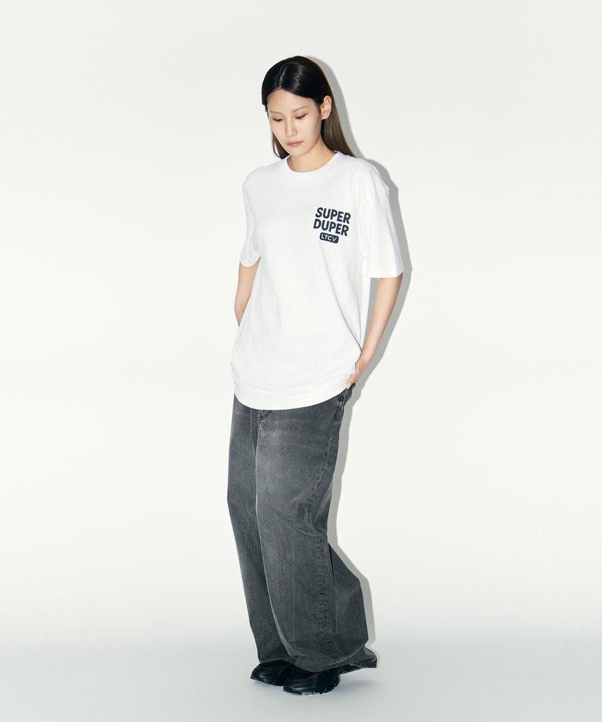 Laipeutaimkollegtibeu Super Duper Short Sleeve T-Shirt White