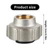 2Pcs 15mmx3/4inch Brass Pipe Connection Nut Pipe Fitting Hose Adapter Heating System Compression Fitting Enduring