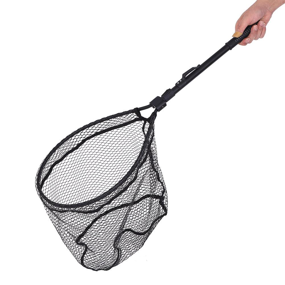 Folding Fly Fishing Dip Net, Aluminum Alloy Fishing Hand Dip Net, Fast Folding, Portable