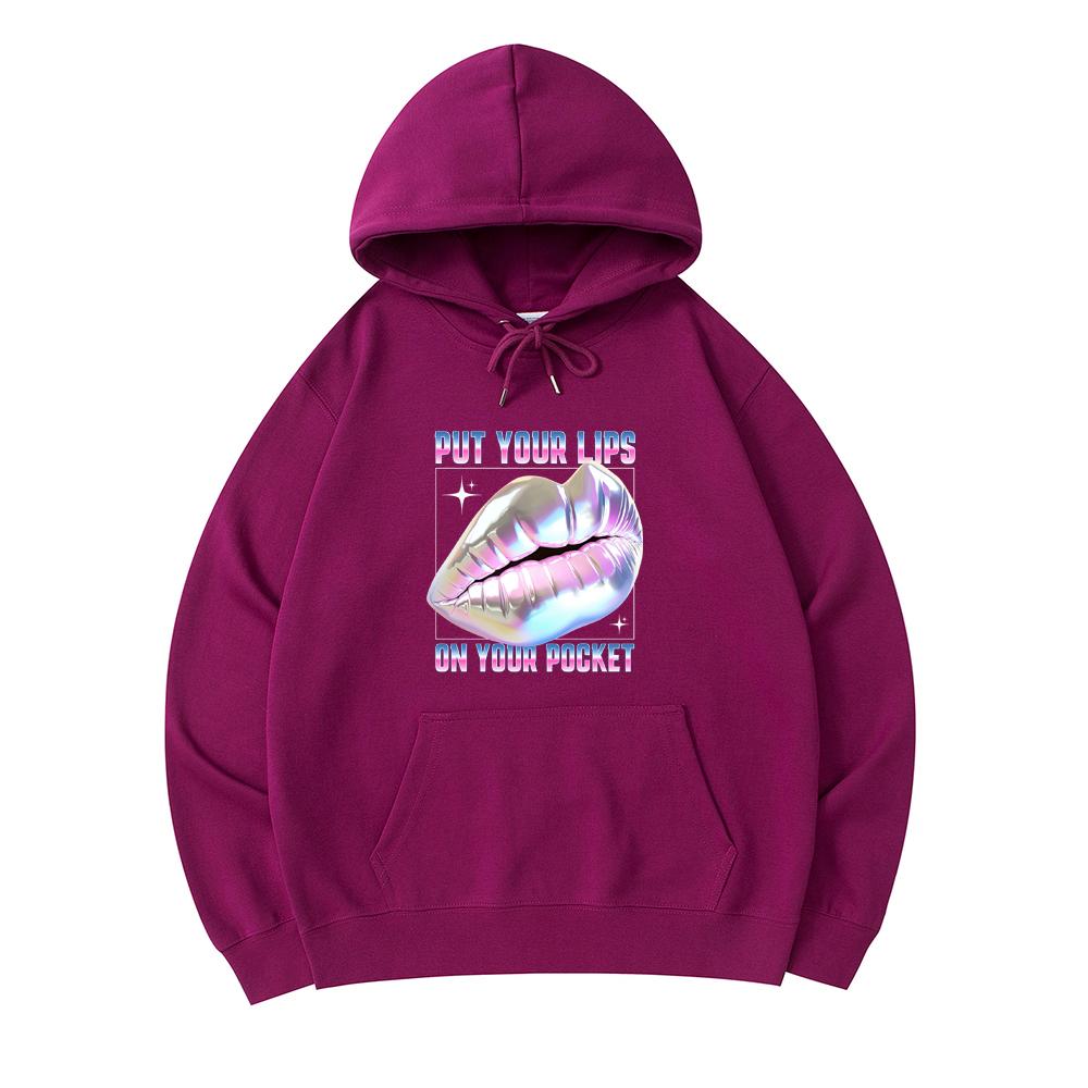 

300 GSM Men s Cotton Hoodies Lips Print Premium Cotton Sweatshirt XS армия зеленый