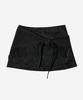 Darling Your Bad Fringe Wrap Leather Skirt #Black