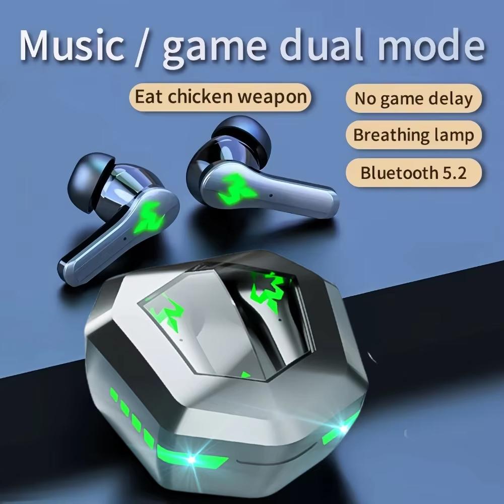 

Игровые гарнитуры N35 с низкой задержкой, супербасовые беспроводные наушники с HD-микрофоном для игрового сенсорного шумоподавления