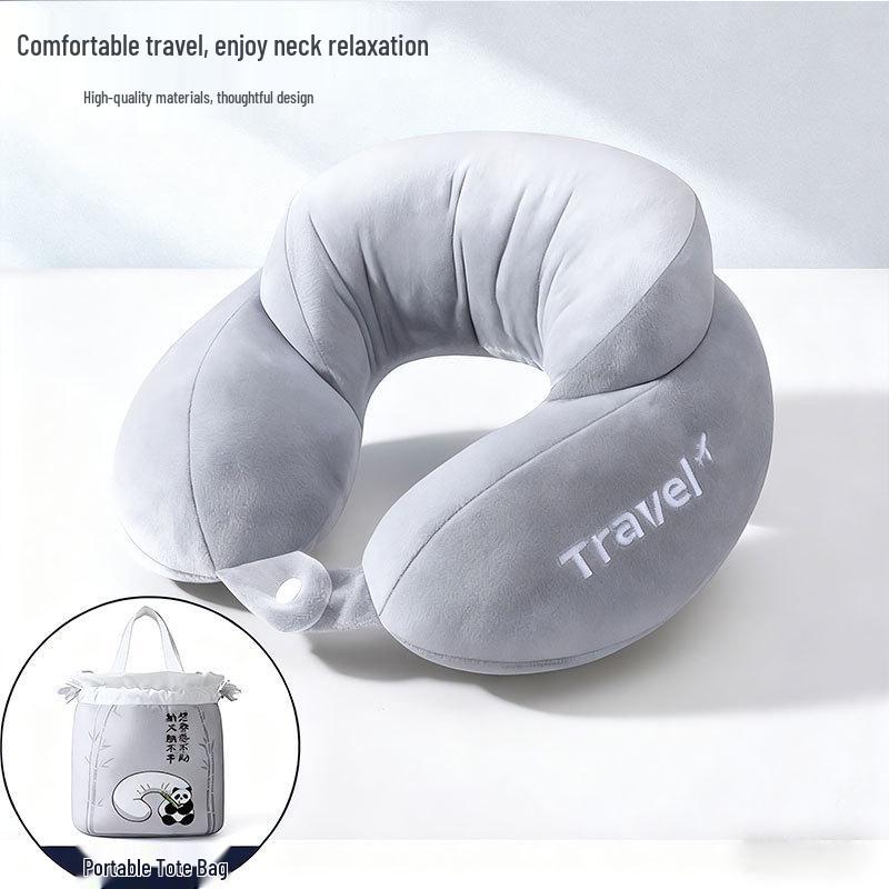 Custom Logo U-Shaped Neck Support Pillow for Airplane Travel