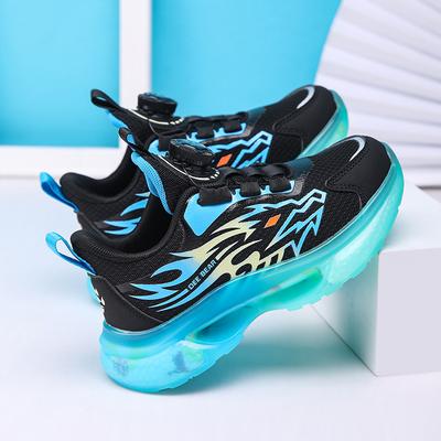 Boys Shoes 2025 Spring and Autumn Middle School Boys Boys Running Shoes New Mesh Children's Sneakers Rotating Buckle Students