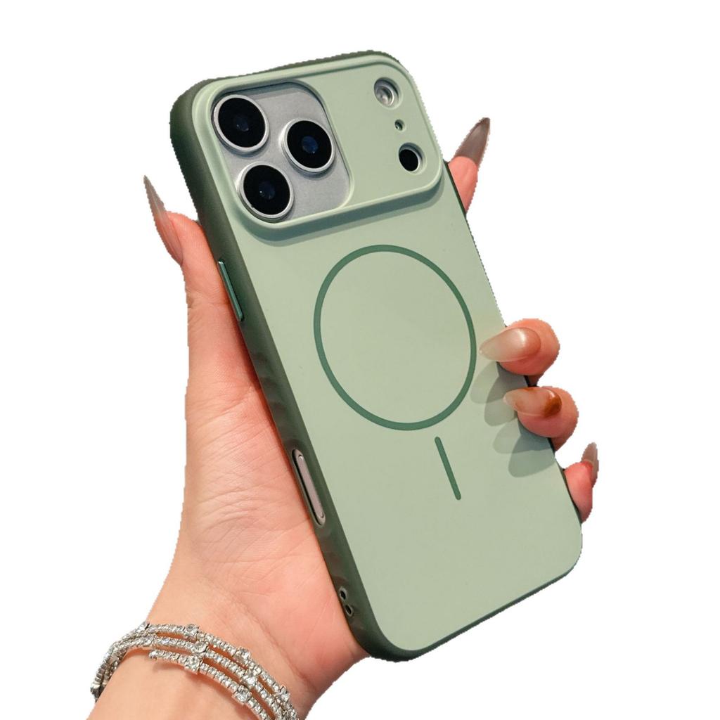 Skin Contrasting Color Fine Ring Magnetic Mobile Phone Case Is Suitable for Apple 17PROMAX Anti-drop and Anti-skid 16/15 Acrylic 11.