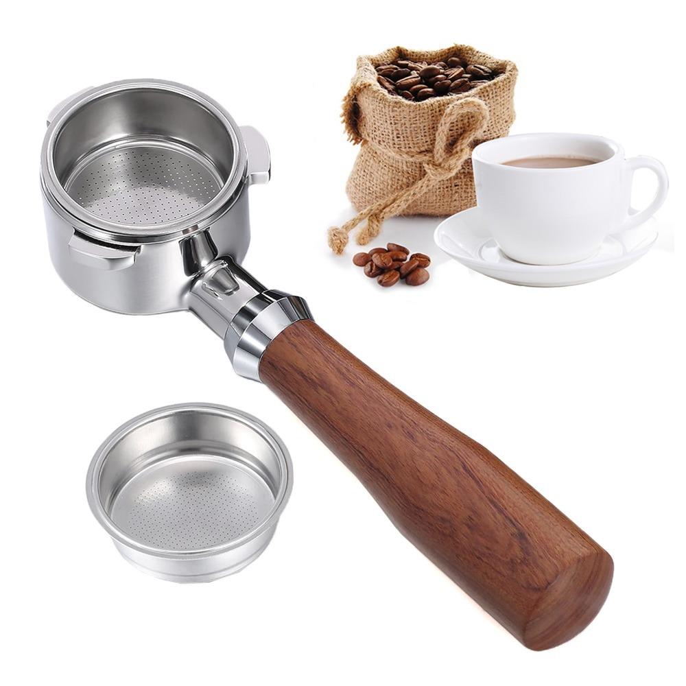 3-Ear Design Bottomless Filter Holder 51mm Diameter Espresso Filter Holder  For DeLonghi