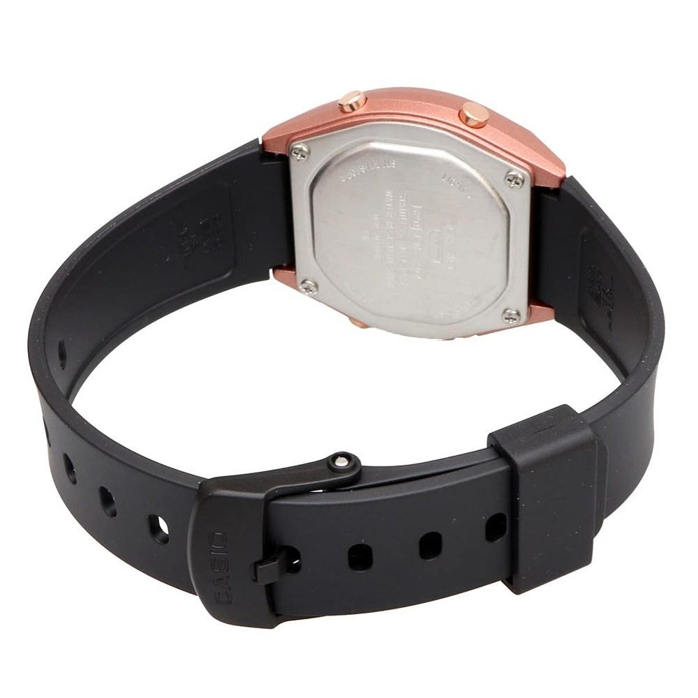 Casio Standard Digital Ladies Wristwatch LW-204-1A Black Rose Gold International Model