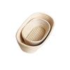 Handmade Wicker Bread Basket Kitchen Bread Boxes Rattan Woven Storage Baskets Oval Fruit Trays Bowl Rattan Organizer Plates