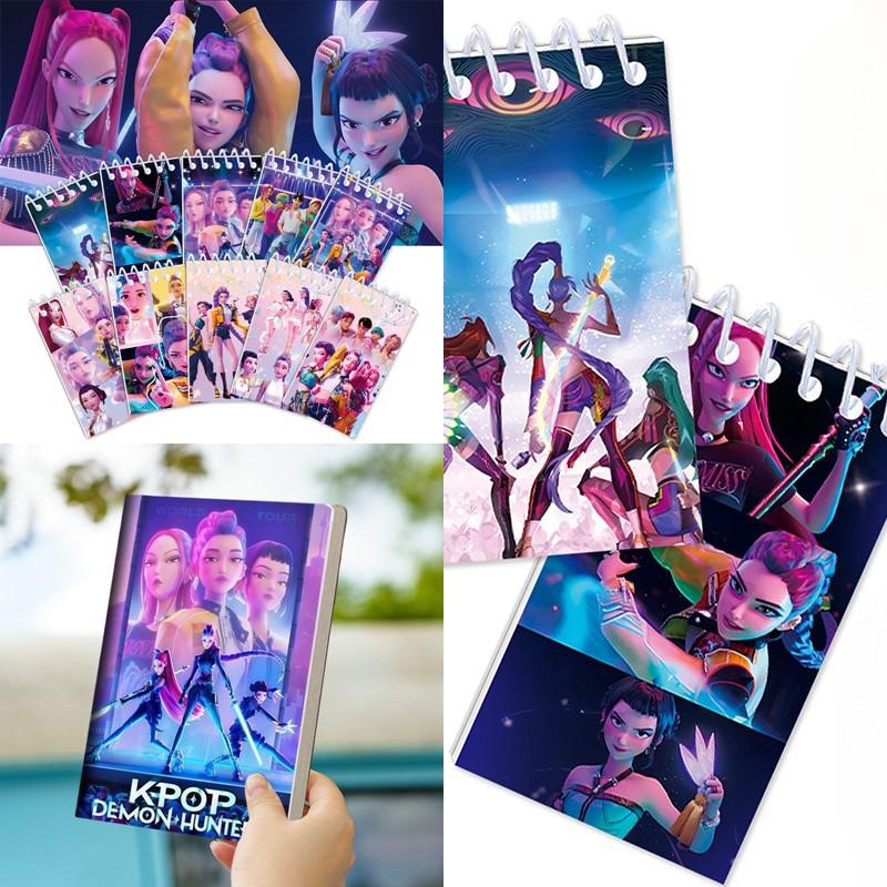 Kpop Lovkyně démonů Zápisník Kpop Kreslené papírnictví Po Psací deník Zápisníky Huntrix Vánoční dárky