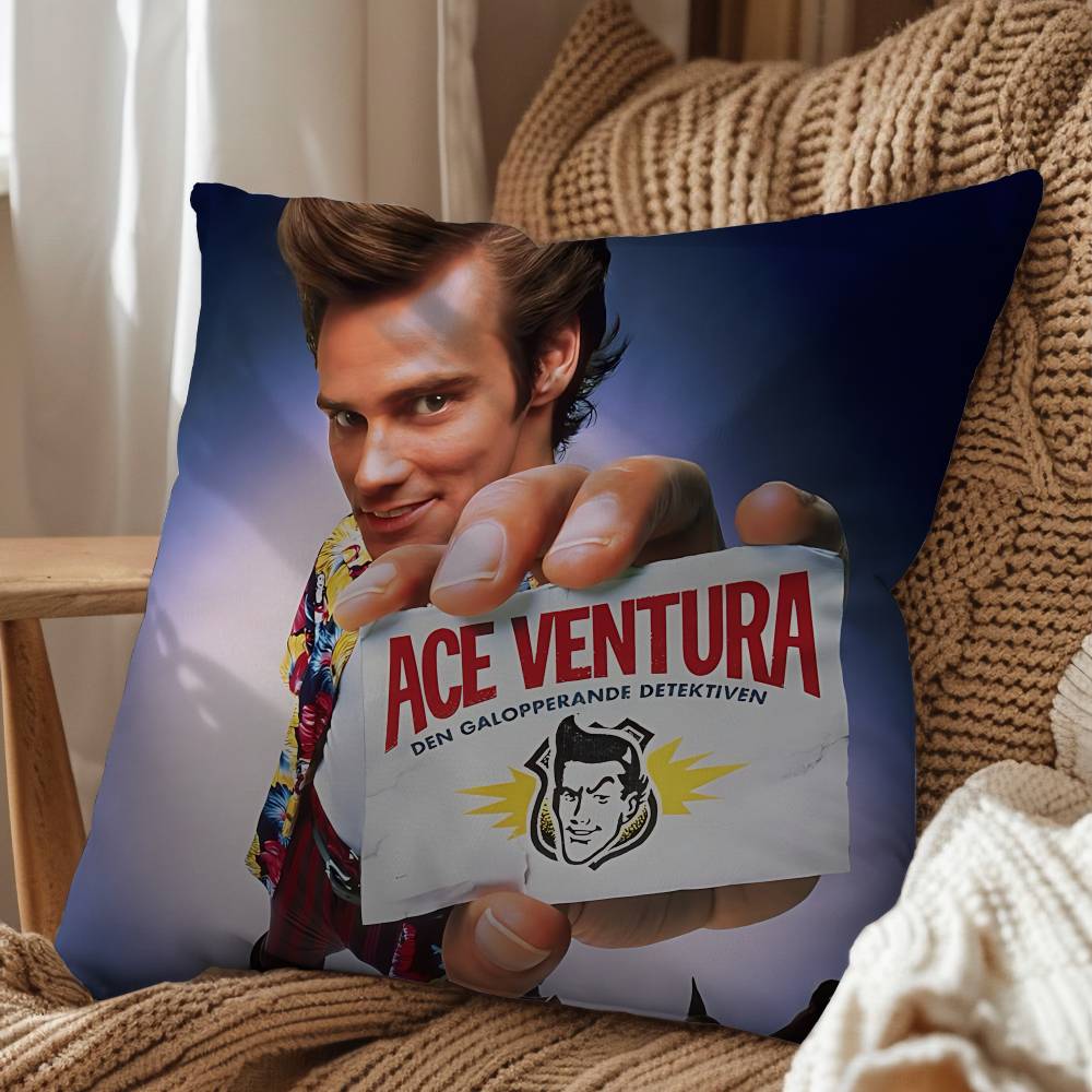 Abstract Humor Jim Carrey Ace Ventura Pillow Cover Living Room Sofa Cushion Cover Bedroom Room Bed Pillow Cover Home Decoration