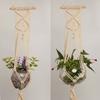Hanging Pot Holder Plant Planter Basket Hanger Cotton Rope Macrame Braided Craft