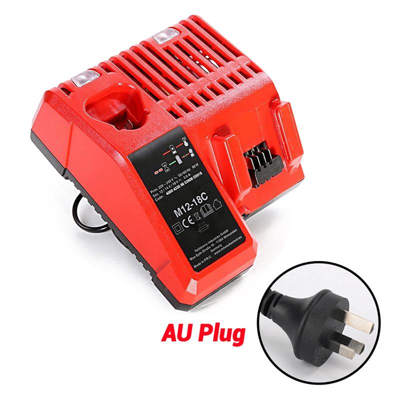 

M12-18C Li-ion Battery Charger for Milwaukee 12 V 14.4V 18V C1418C 48-11-1815/1828/1840 M18 M14 M12 Lithium Battery