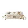 Bag summer new 2025 Korean version fashion shoulder bag women's small fragrant wind rhombus texture crossbody small square bag pu