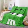 M-M-MS Funny Blanket Print Flannel Blanket,Ultra Soft Warm Plush Throw for Home Bedroom Bed Sofa Camping Travel