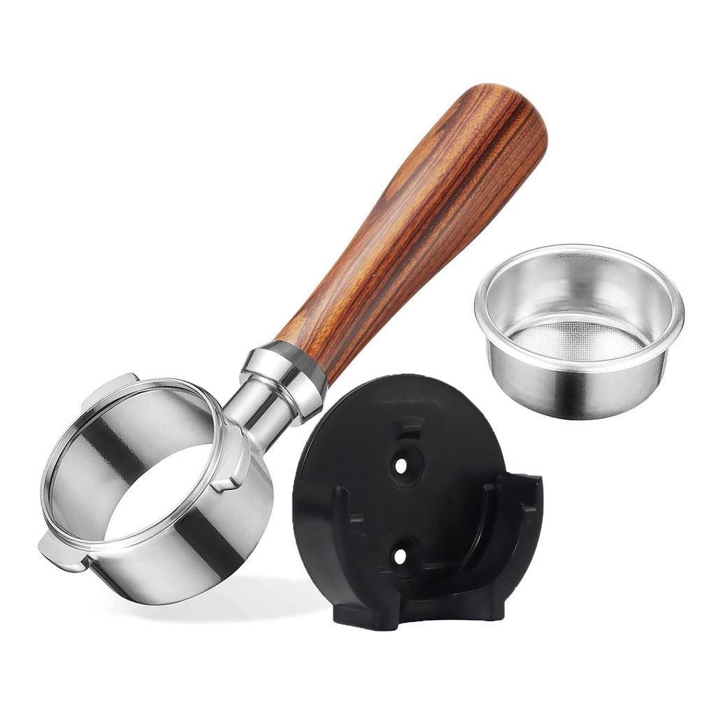 54mm Bottomless Portafilter Espresso Machine for BES870XL 870BSXL Portafilter with Holder Coffee Portafilter Accessories