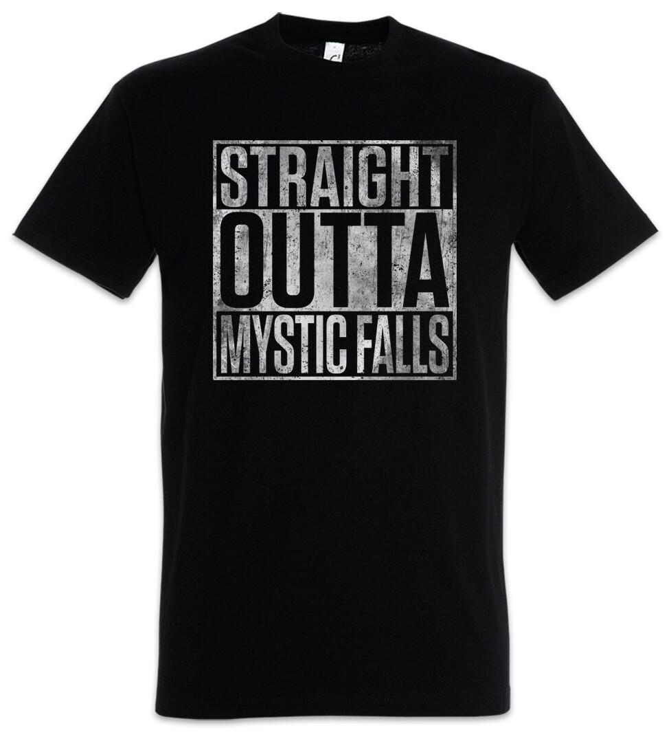 Straight Outta Mystic Falls Men s T-Shirt Mens Womens Tees Top The Vampire Vampire Elena Katerina 4XL