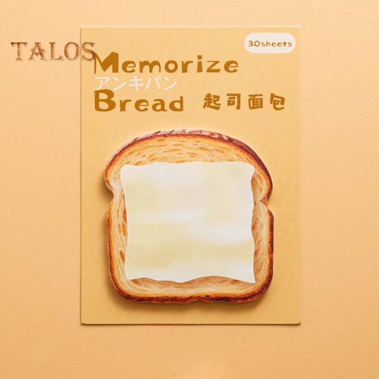 Bread Shaped Sticky Notes 30 Sheets Loaf Design Premium Paper Reminder Sticky Notes Smooth Writing Notepads