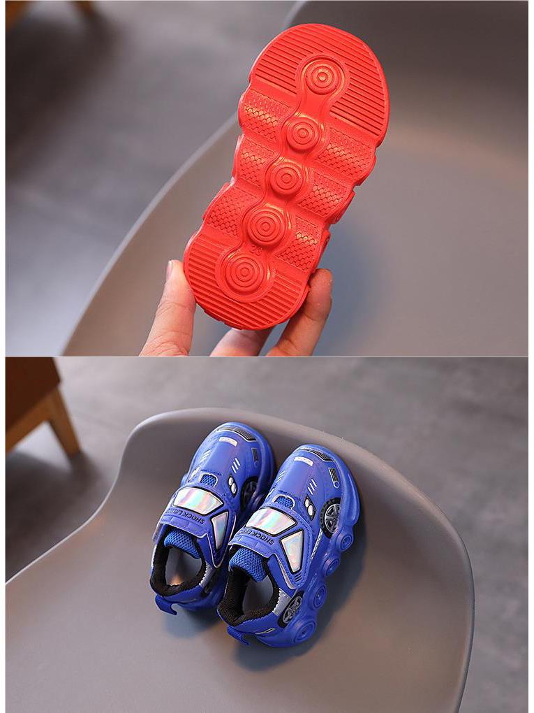 Children's Flashing Light Sneakers, Ages 1-6, Soft Sole, Toddler Casual Sports Shoes
