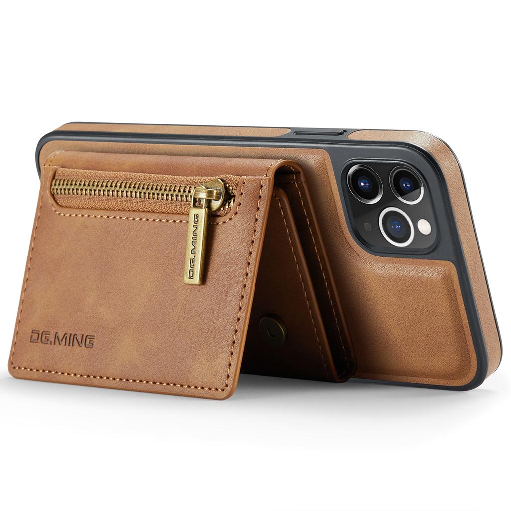 DG.MING M5 Series For iPhone 11 Pro Case Detachable Magnetic Leather Phone Cover with Card Slots