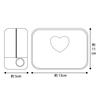 ANNA SUI Square Pouch (Purple  Approx. 11cm X 13cm X 5cm) Heart Print Women's Accessory Case 000151-0004-01