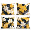 Gelbe tropische Kissenhülle Überwurf-Kissenbezug Sommer Vintage-Stil Kissenbezüge Haus Wohnzimmer Sofa Couch Sitz Dekor